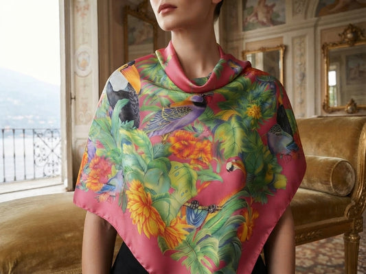 The Paradiso Tropicale Scarf (Silk Twill)