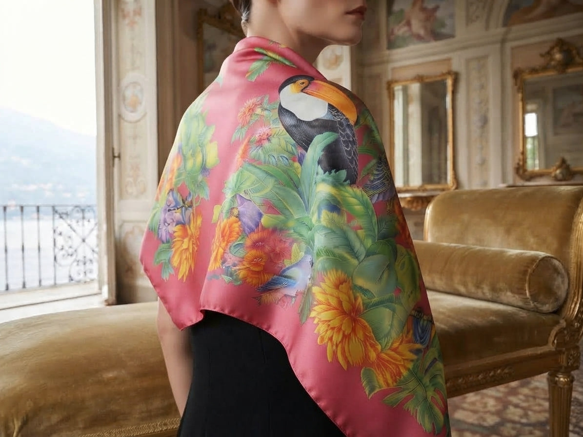 The Paradiso Tropicale Scarf (Cashmere+Silk)
