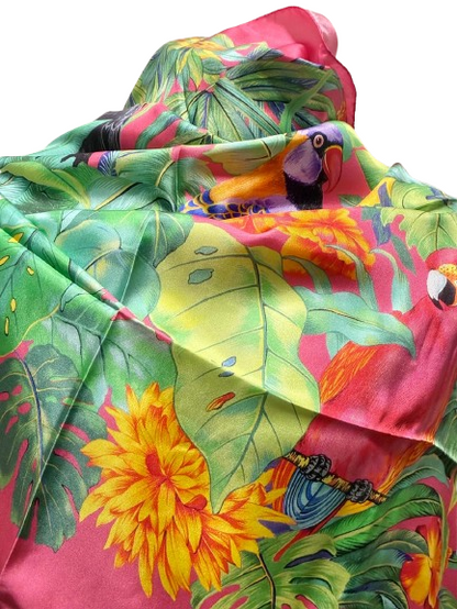 The Paradiso Tropicale Silk Scarf